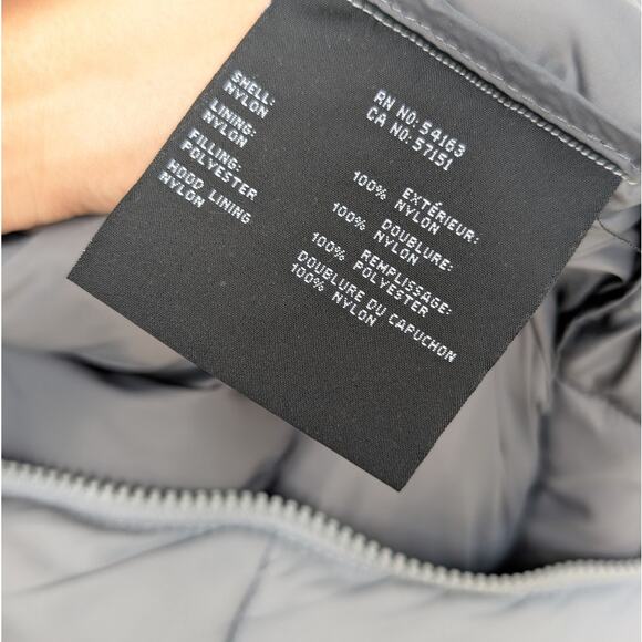 Andrew Marc Blue/Gray Kerr Horizontal Rail Quilted Shell Puffer Vest, size S - Picture 8 of 8